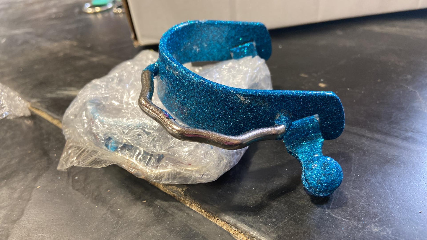 Glitter epoxy bumper spurs