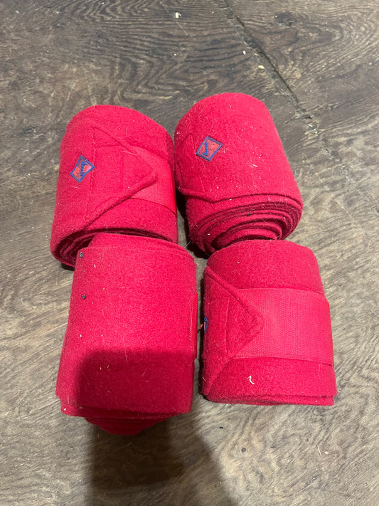 Red used polos set of 4
