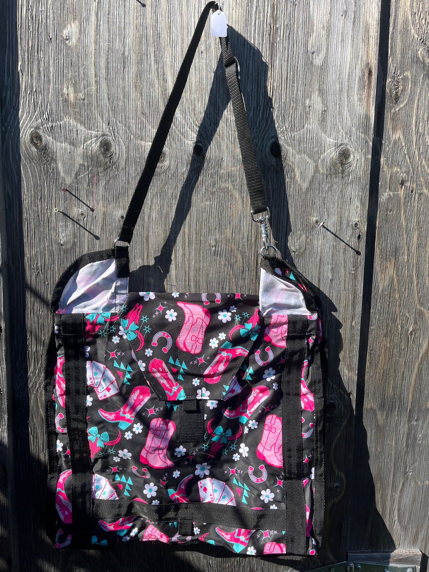 Girls night out top load hay bag