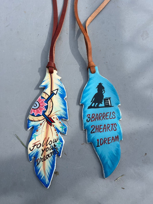 Saddle tie on charms