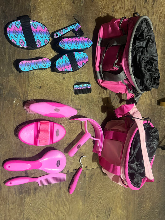 Pink 7 pc groom kits