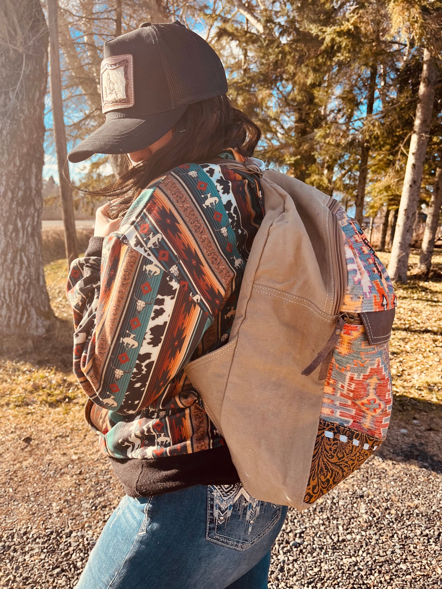 Southwestern style backpack
