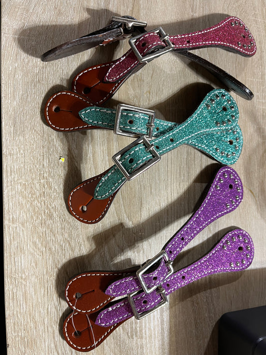 Glitter YOUTH spur straps