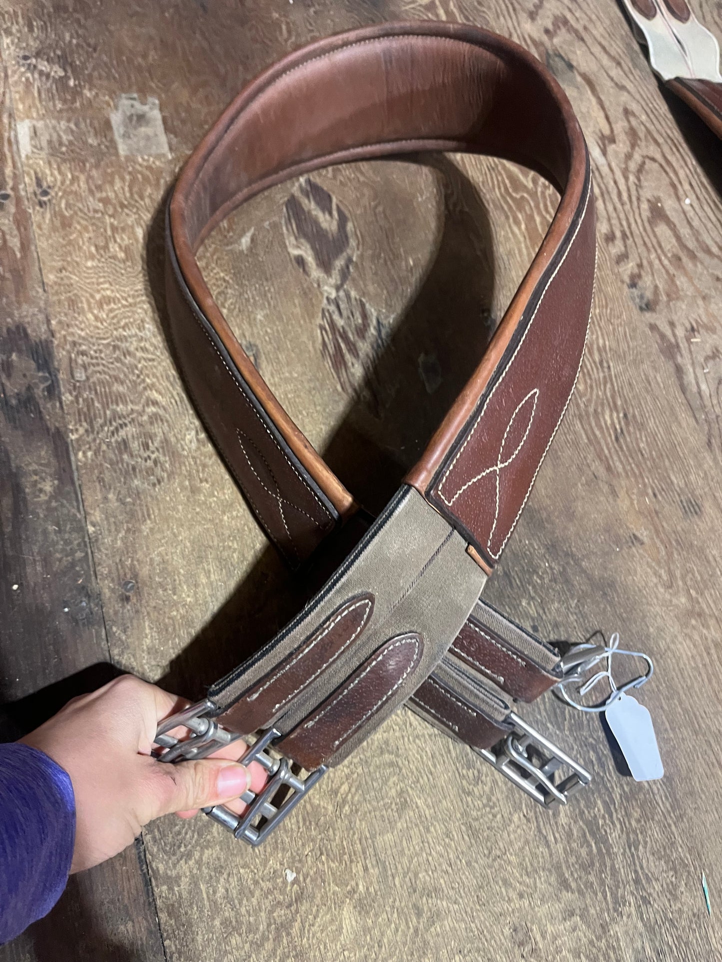 48” Antares leather hunter girth