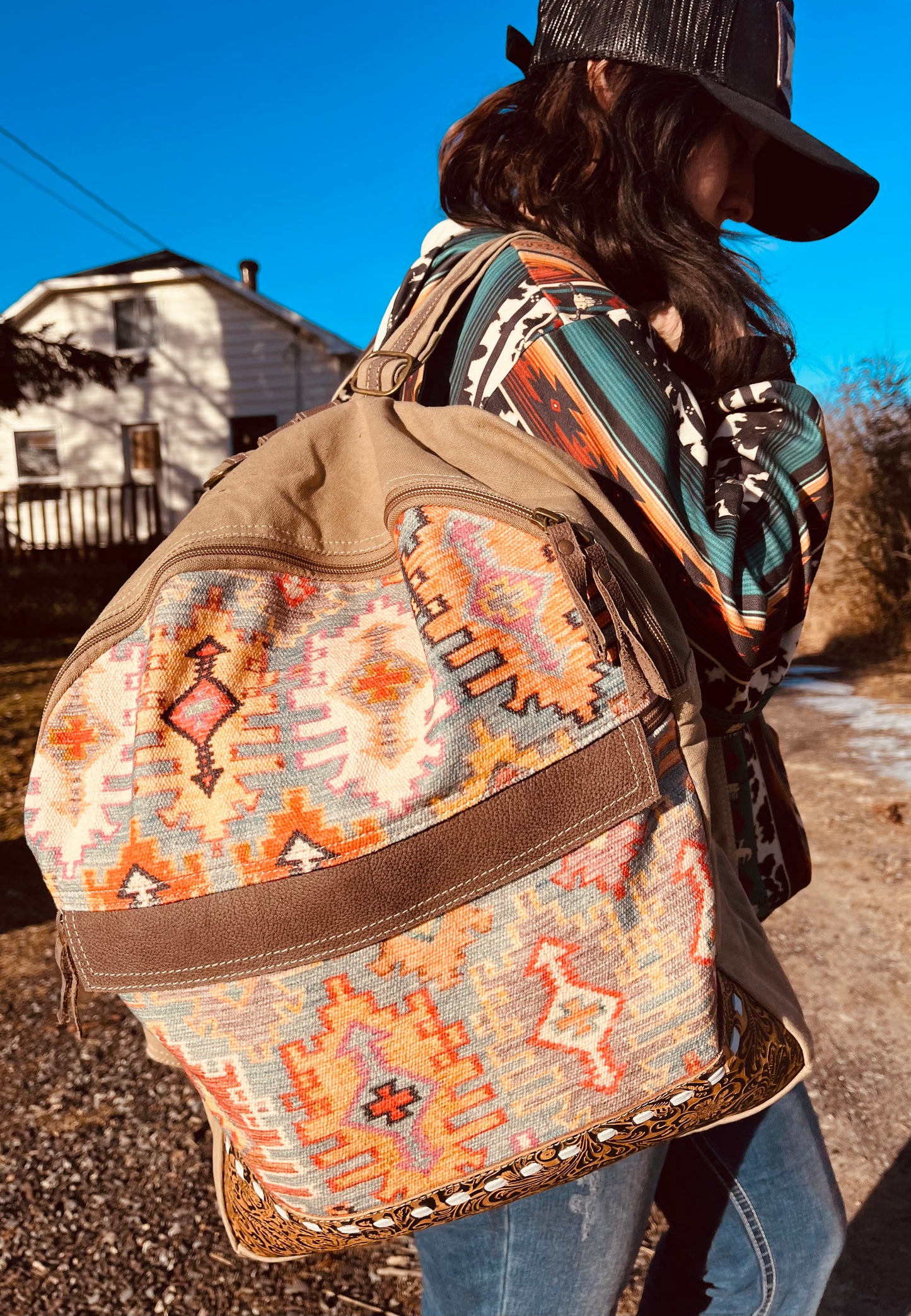Southwestern style backpack