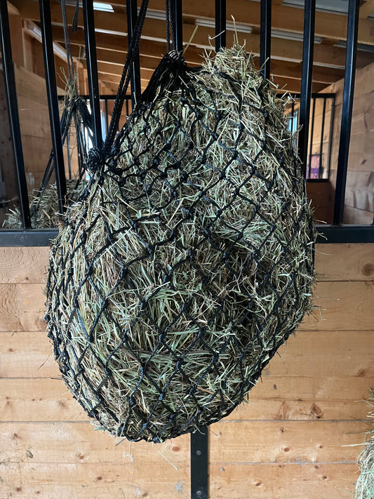 42” 2x2 slow feed hay net with 26 rings- Discount pricing for bulk orders over 25. Great for awards etc.