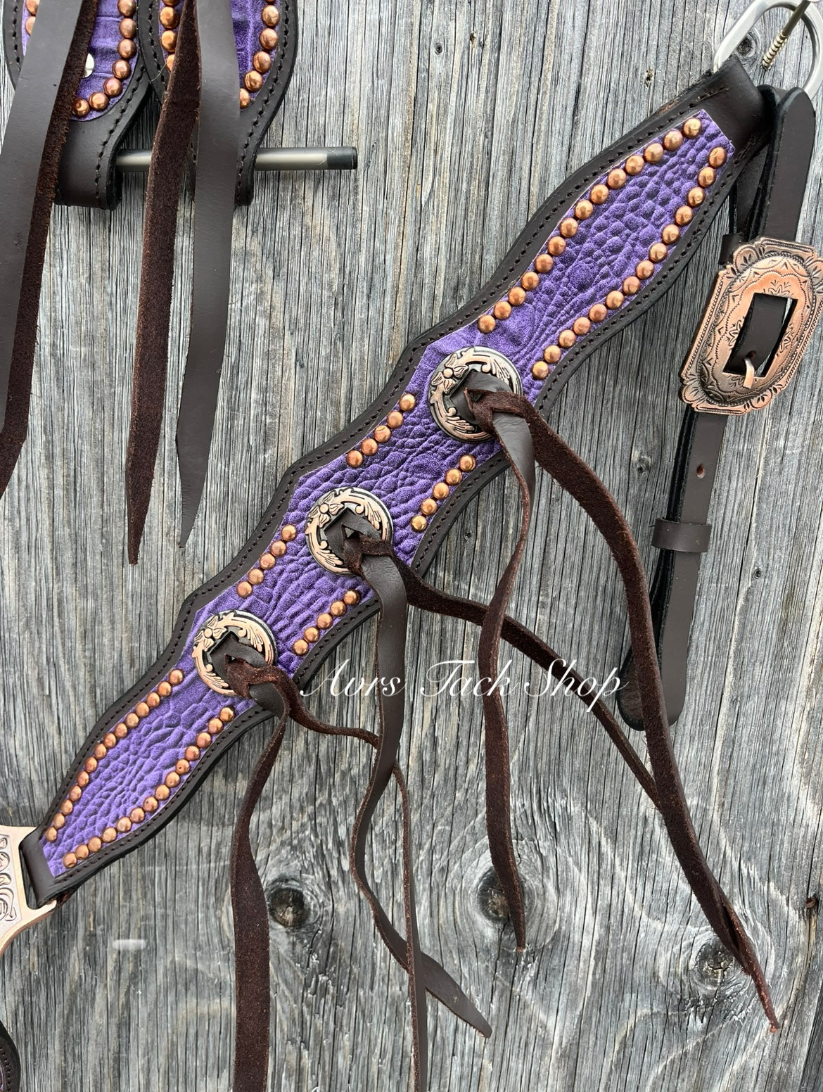 💜💜Purple Copper tack set