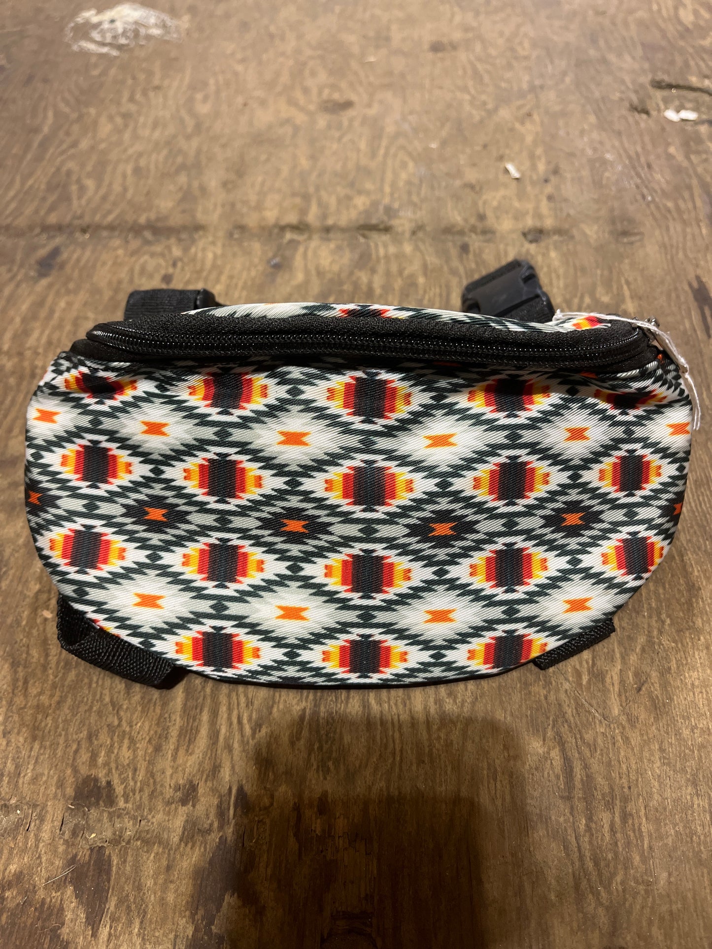 Grey Aztec saddle sac