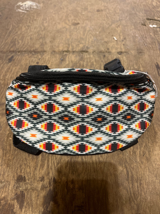 Grey Aztec saddle sac