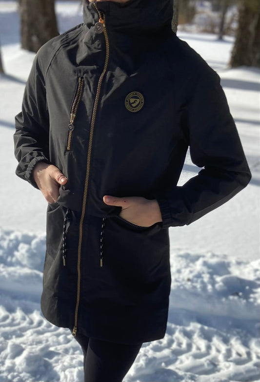 Ladies long riding rain coat