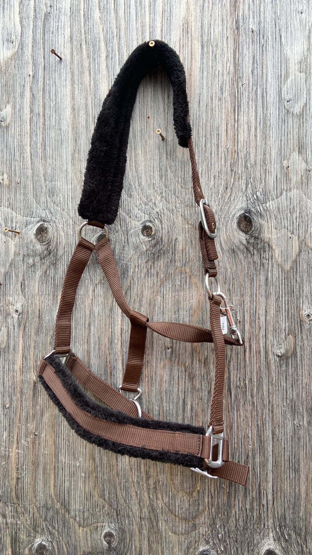 Full size fleece lined halter