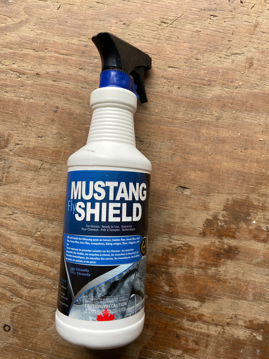 Mustang shield fly spray
