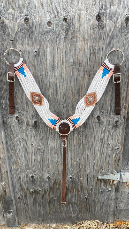 White/ peach breastplate New
