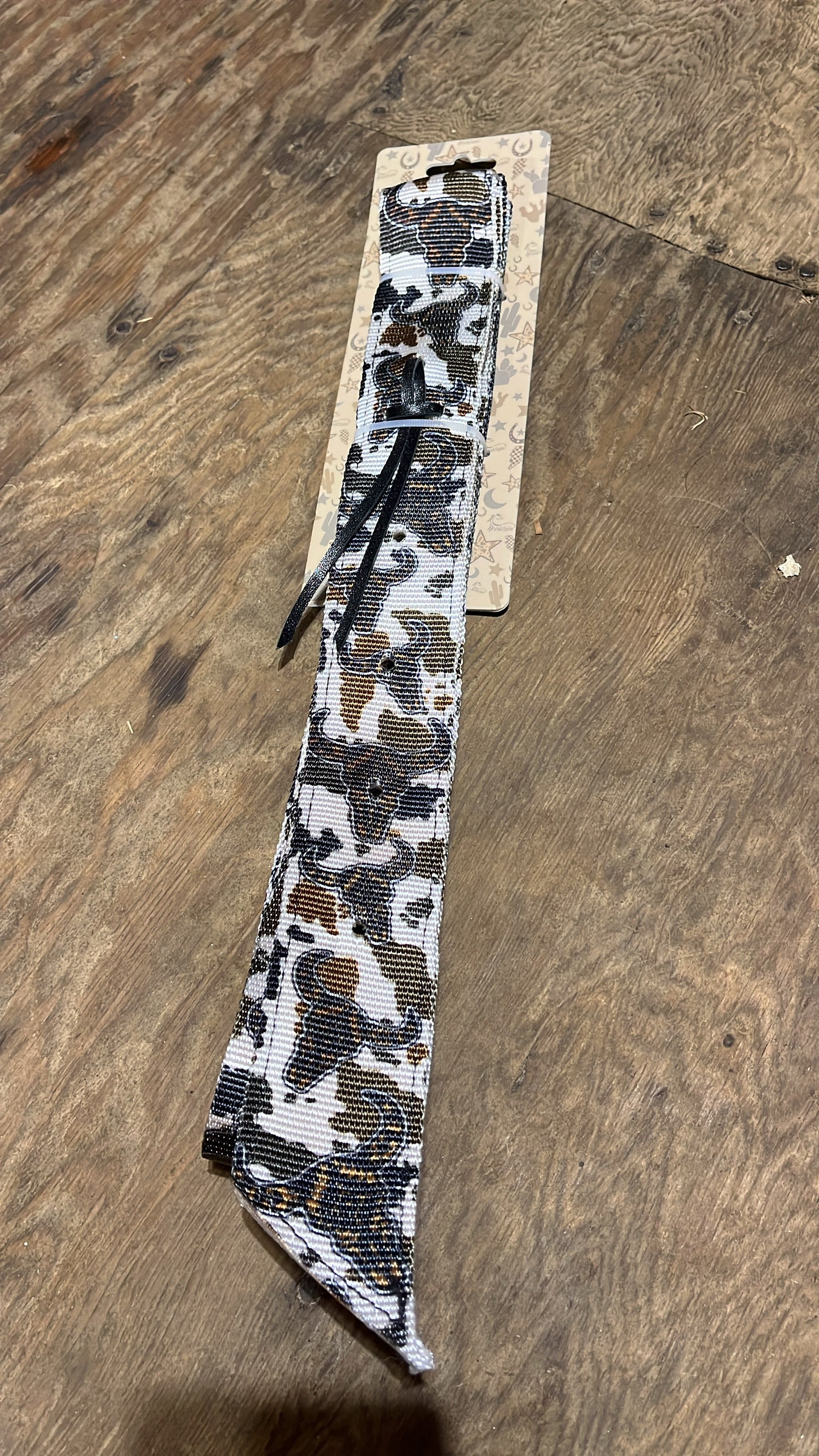 Cow steer latigo and off billet set
