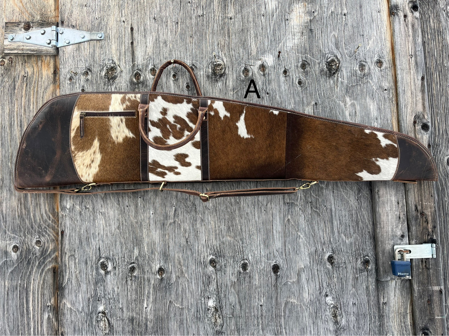 Ri-fle carriers hair on cowhide