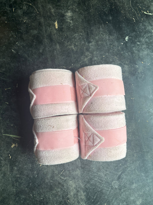 Set of four pink polos