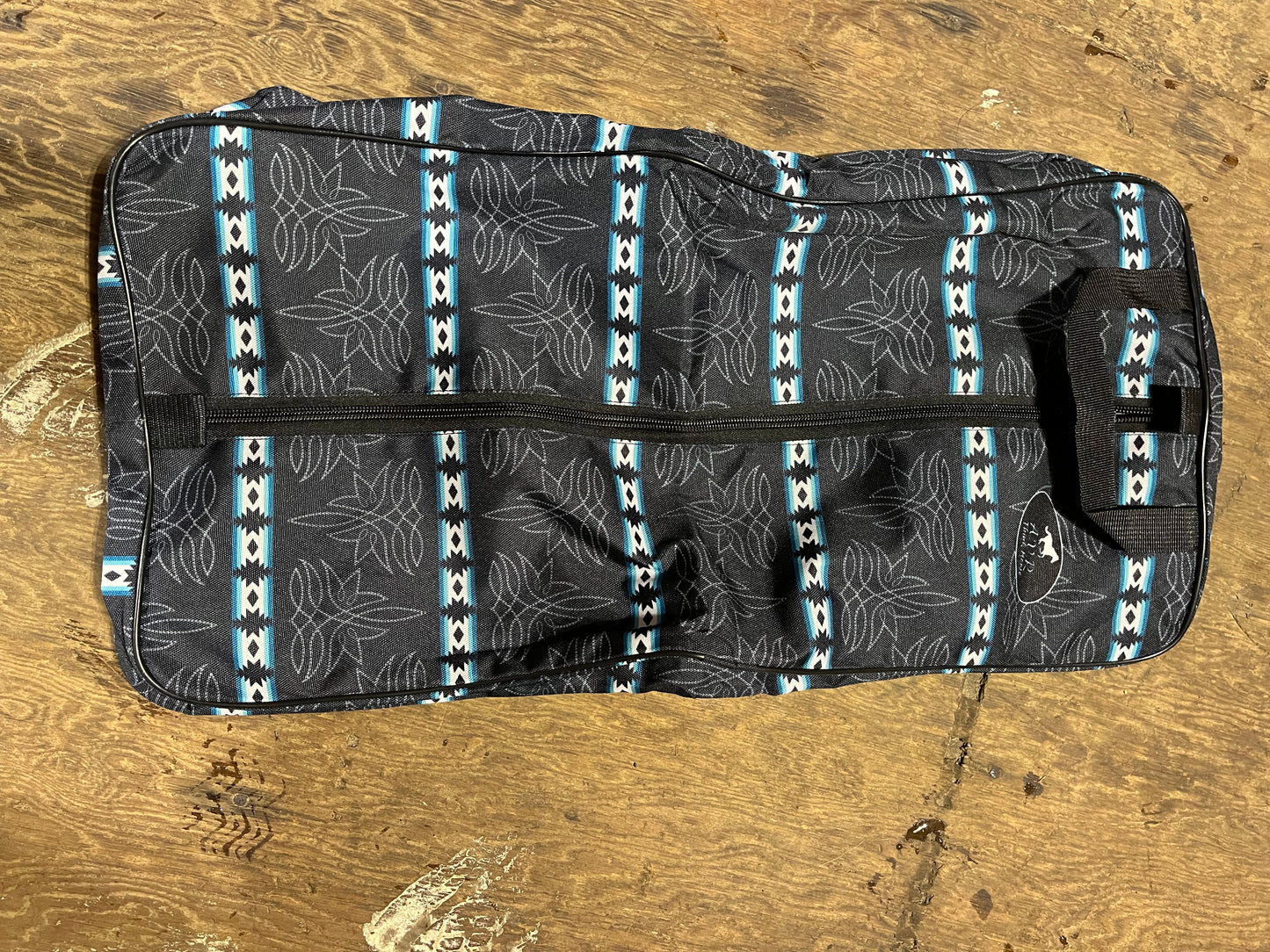 Printed bridle bags - 3 buckles inside