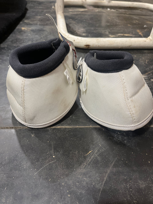 Medium white pro  choice bells new w tags but dirty from storage