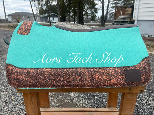 Mint Brown Floral 30 x 7/8