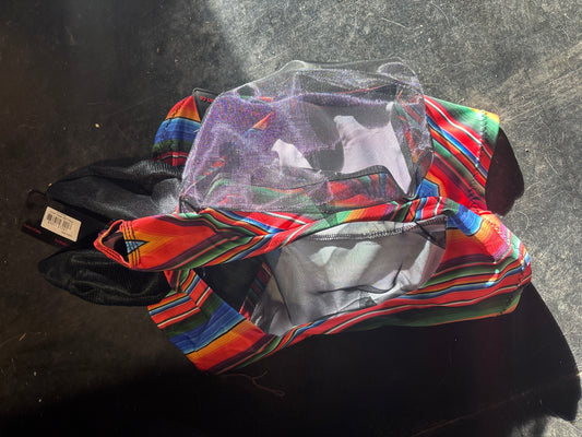 Serape fly mask with ears