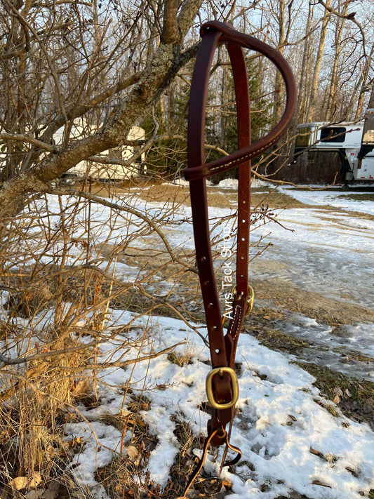 Don Rich short cheek double buckle headstall