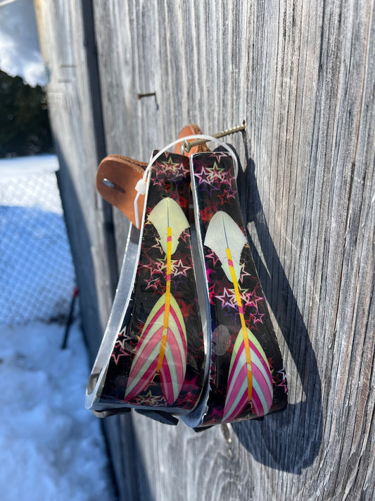 Barrel stirrups some cosmetic flaws that don’t affect the use