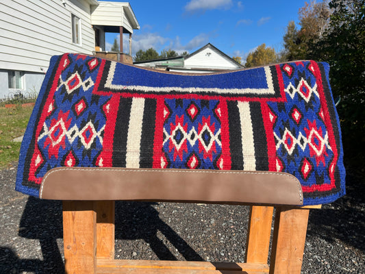 Wool top saddle pad