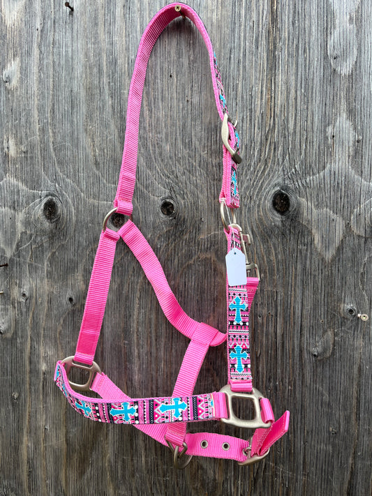 Pink Aztec halter