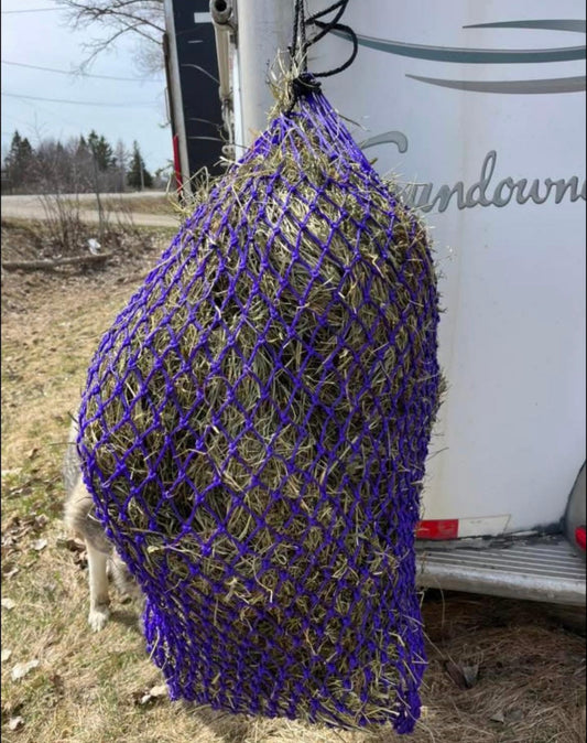 Purple hay net