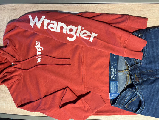 Wrangler rust hoodie