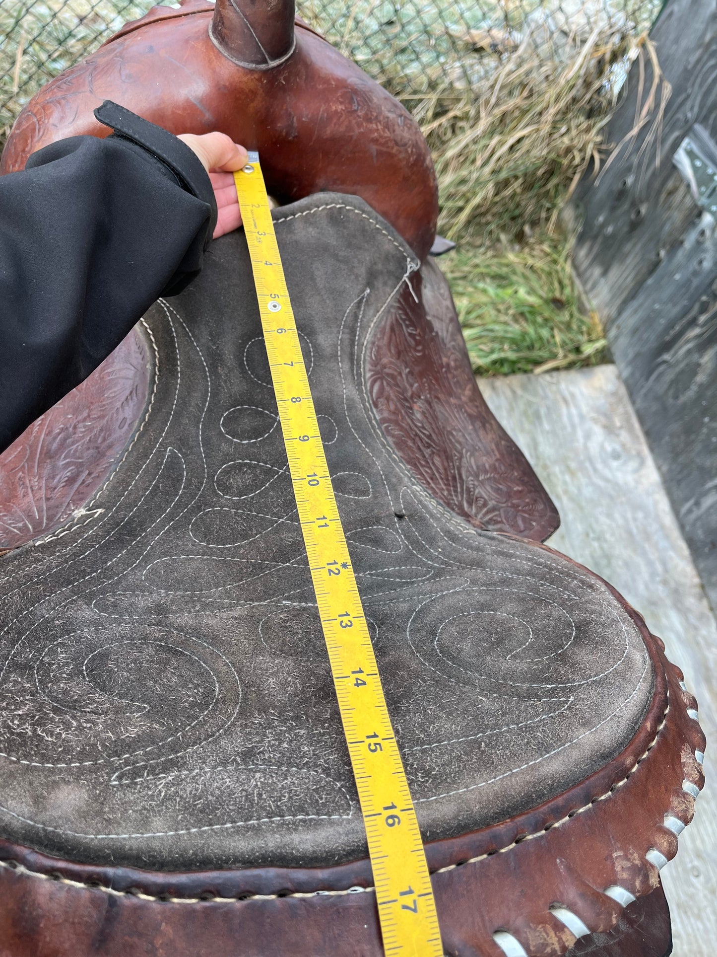 16” leather western Saddle