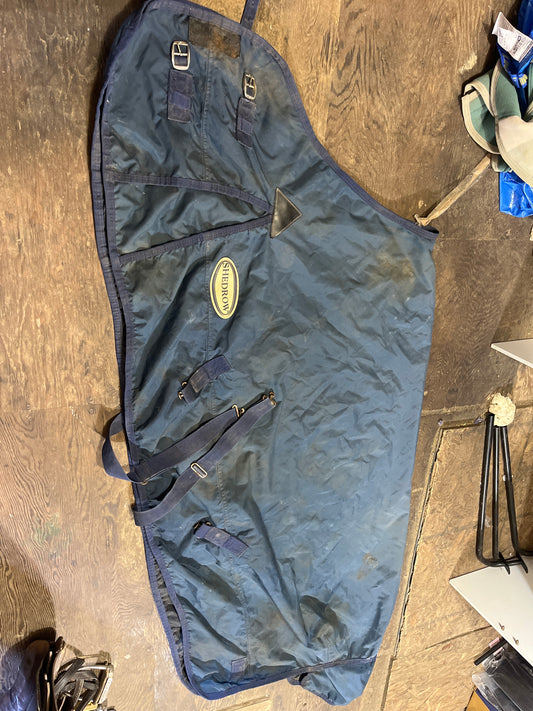 78 shedrow ripped rainsheet