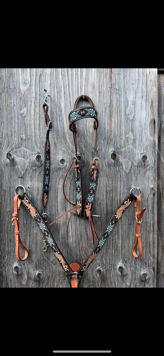 3 pc beaded tack set