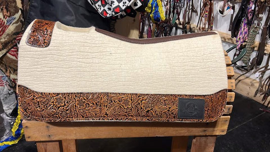 28” x1” white wool barrel pad
