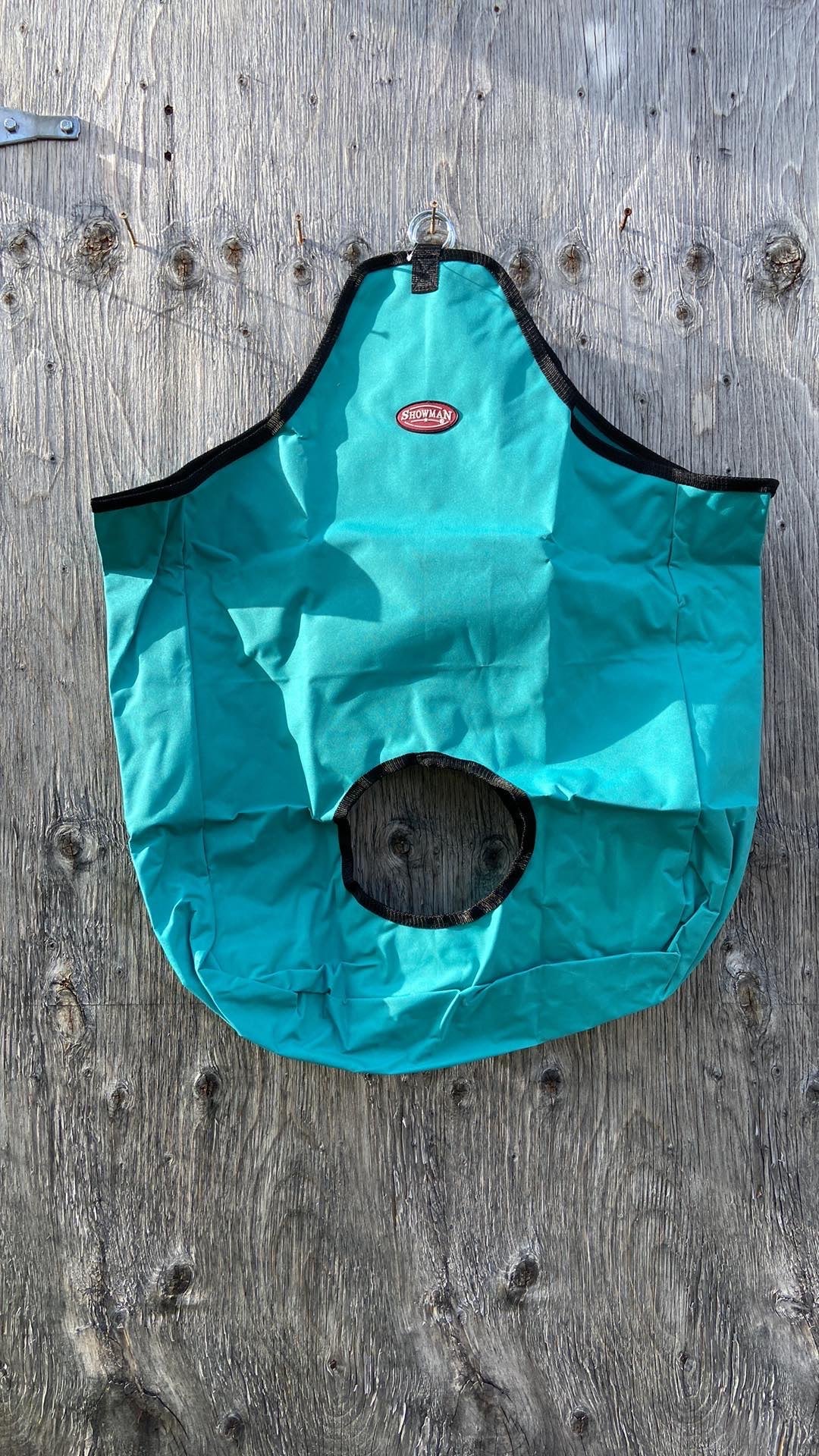 Double hole opening hay bags