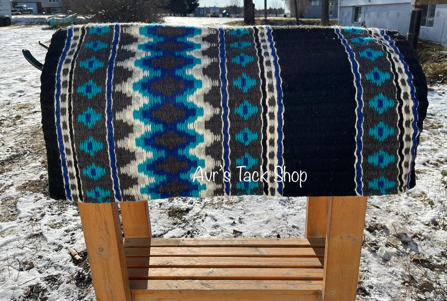 New Zealand wool western saddle blankets navajo design