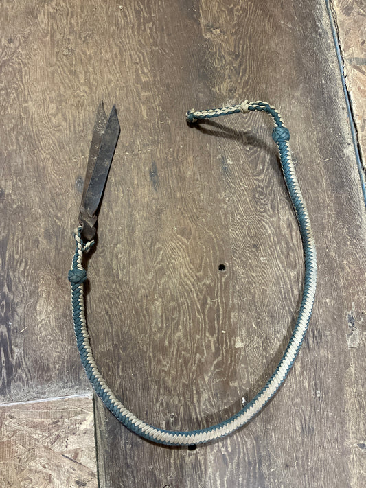 Over under with leather popper