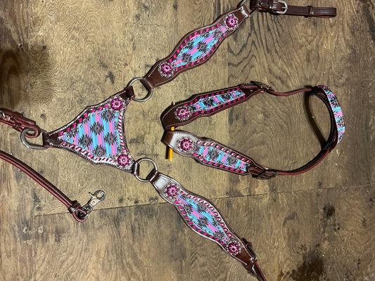 Aztec gladiator one ear tack set