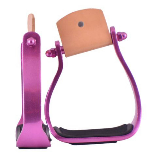 Pink angled barrel stirrup