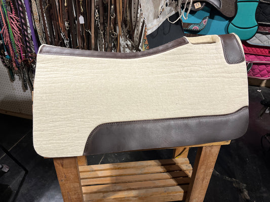 White western wool pad