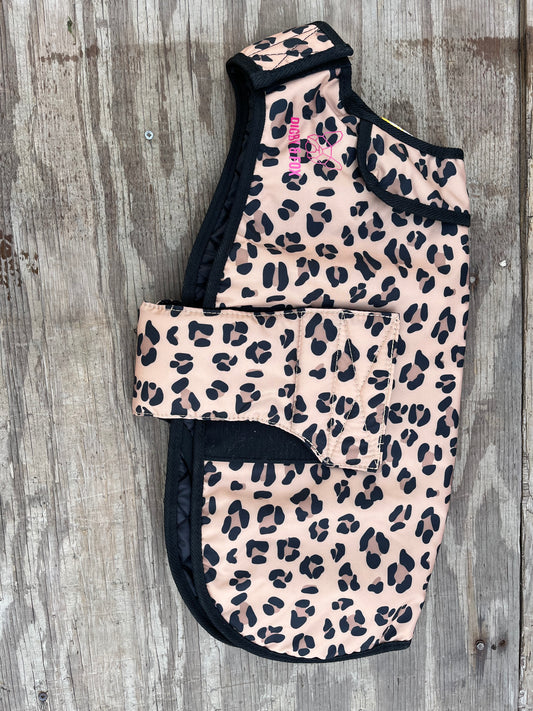 Leopard Medium winter insulated dog coat