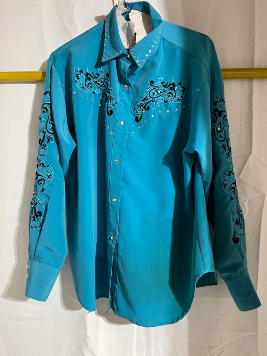 Rods large turquoise show shirt