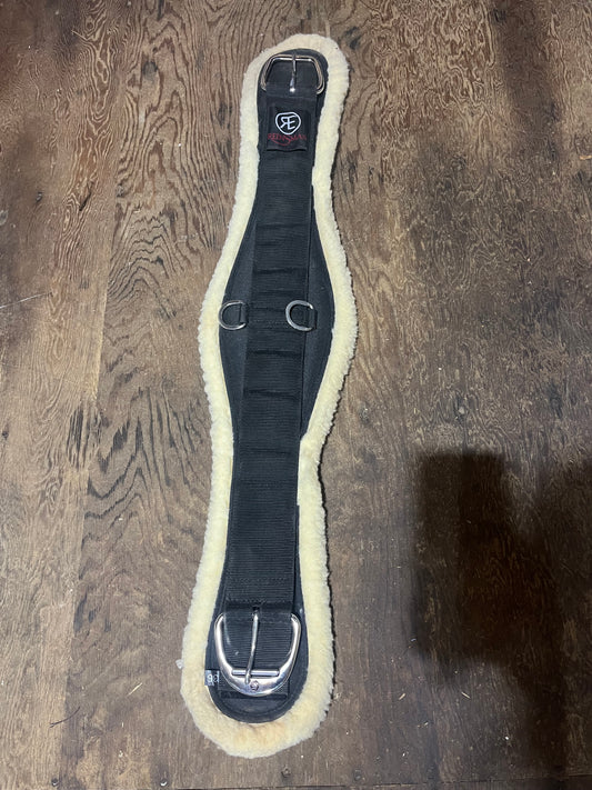 36” reinsman fleece roper cinch with roller buckle and removable backing