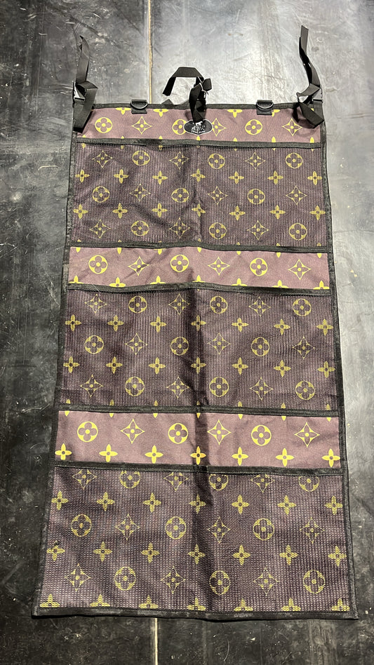 Brown designer trailer organizer