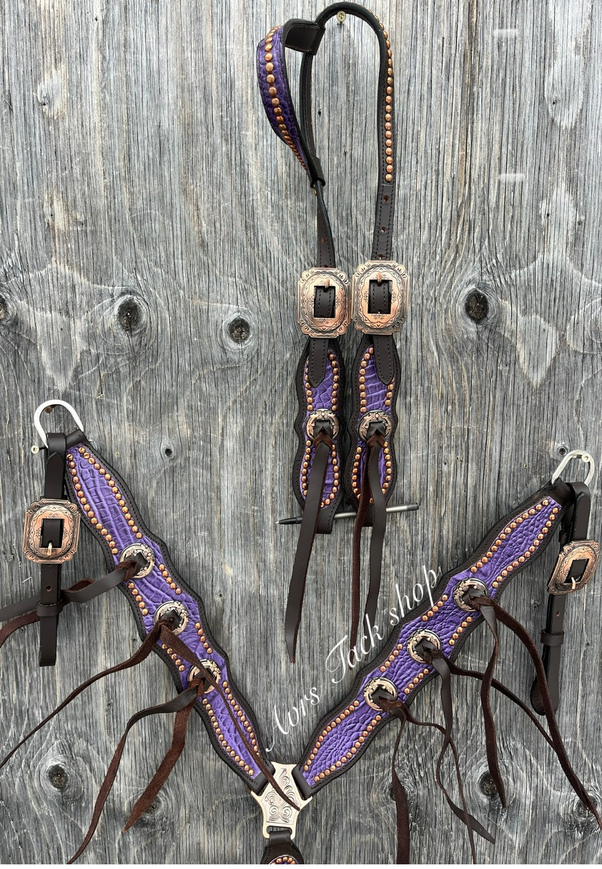 💜💜Purple Copper tack set