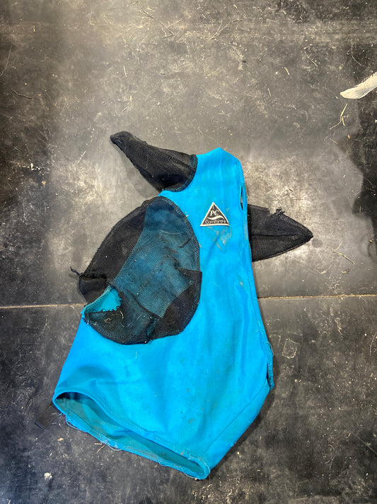 Fly mask has holes