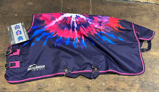 Pink tie dye miniature rainsheets