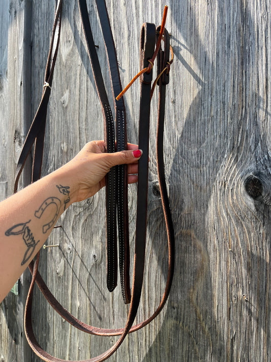 Weighted end split reins