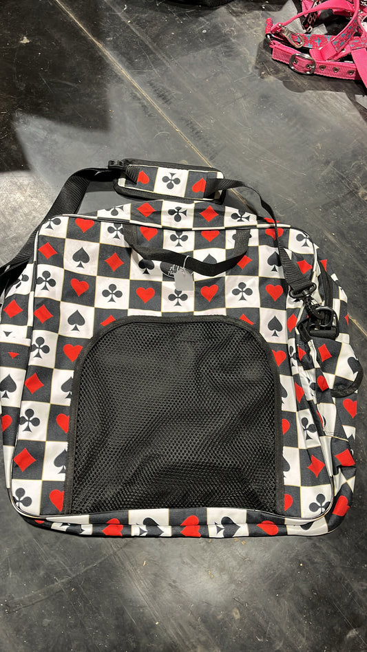 Gambler print sport boot bag / carry all bag
