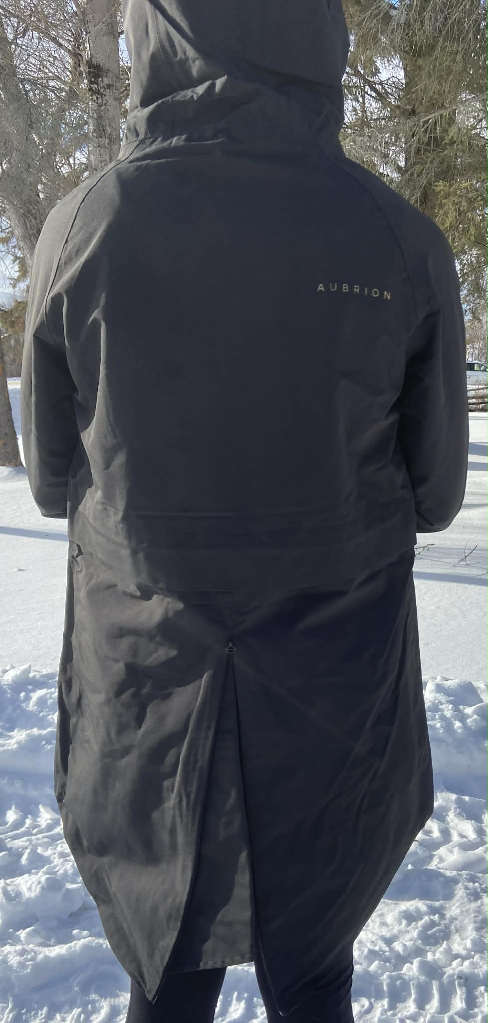 Ladies long riding rain coat